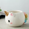 Ceramic unicorn cups, cute cups, creative mugs, coffee cups, milk cups, gift cups, hand-painted cartoon cups details Picture